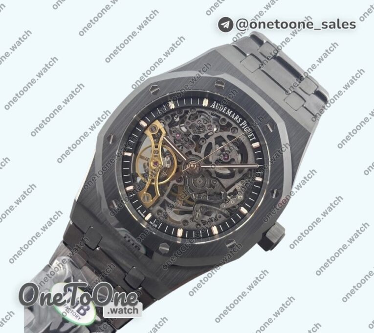 Реплика часов Audemars Piguet Royal Oak 41mm Openworked 15407 Ceramic Top-tier Копия один в один Bracelet