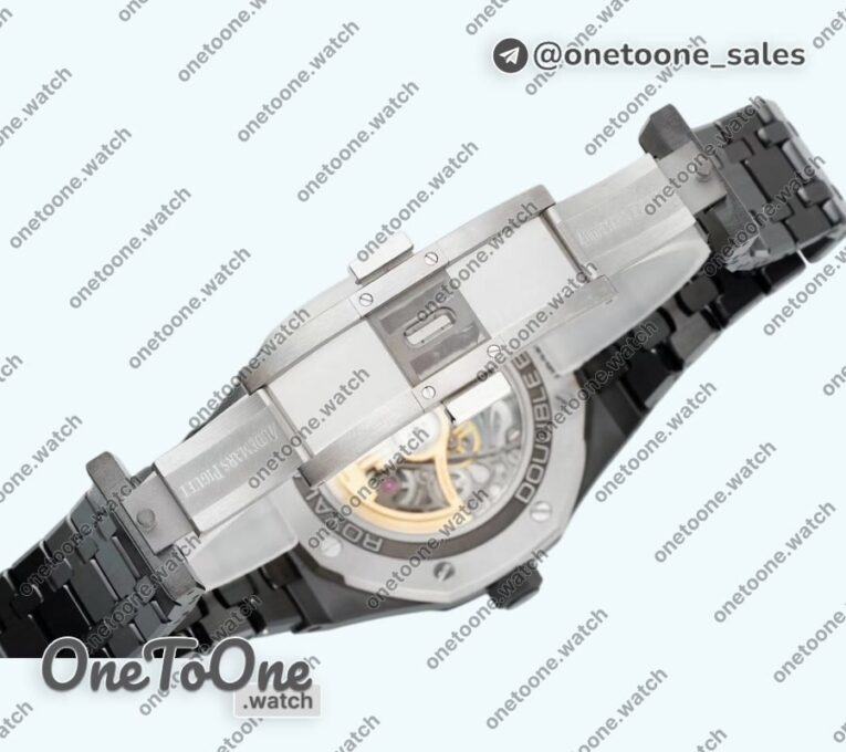 Реплика часов Audemars Piguet Royal Oak 41mm Openworked 15407 Ceramic Top-tier Копия один в один Bracelet