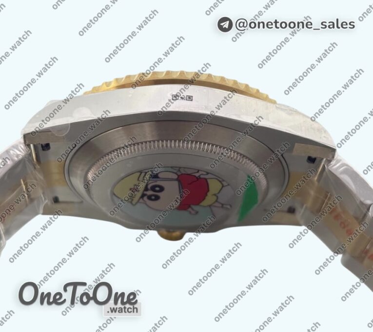 Реплика часов Rolex Submariner 116613LN 904L Yellow gold/Stainless steel Black Dial Bracelet