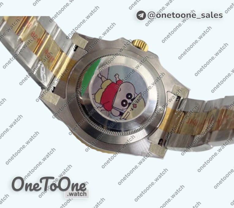 Реплика часов Rolex Submariner 116613LN 904L Yellow gold/Stainless steel Black Dial Bracelet