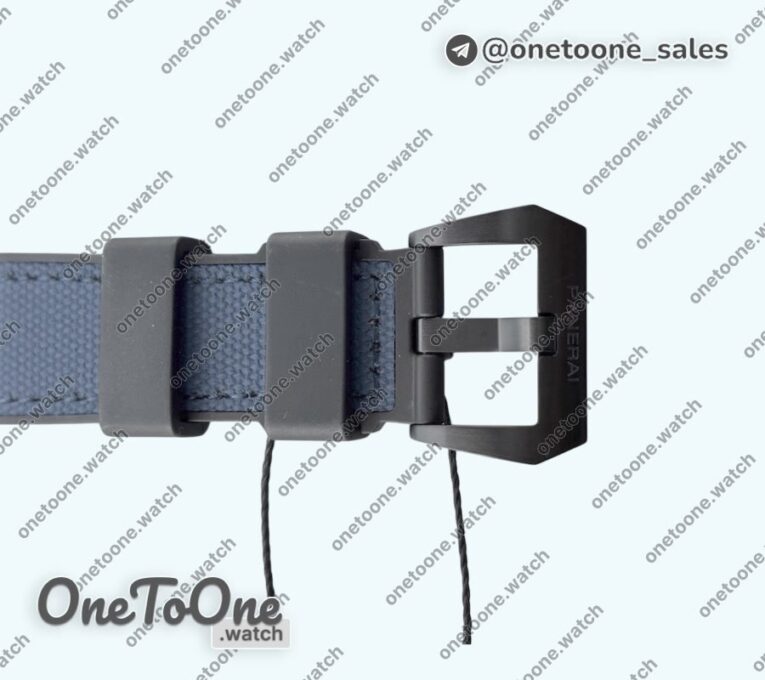 Реплика часов Panerai PAM 1408 Quaranta BiTempo Luna Rossa 40mm DLC Blue Rubber Strap P900