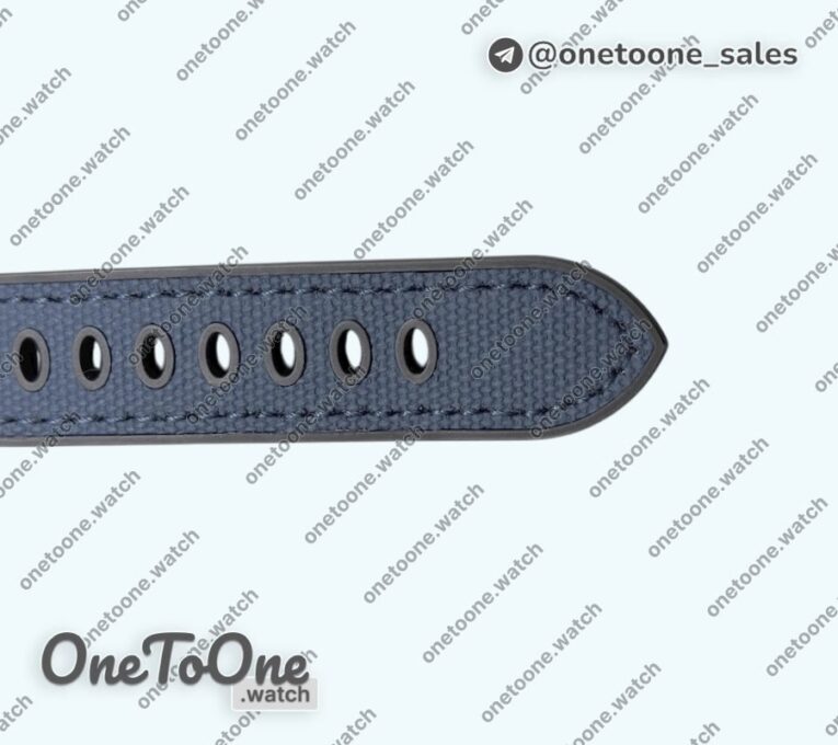 Реплика часов Panerai PAM 1408 Quaranta BiTempo Luna Rossa 40mm DLC Blue Rubber Strap P900