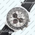 Реплика часов Rolex Daytona DIW White Carbon IRBIS White Dial Black nylon Strap N6F