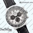 Реплика часов Rolex Daytona DIW White Carbon IRBIS White Dial Black nylon Strap N6F