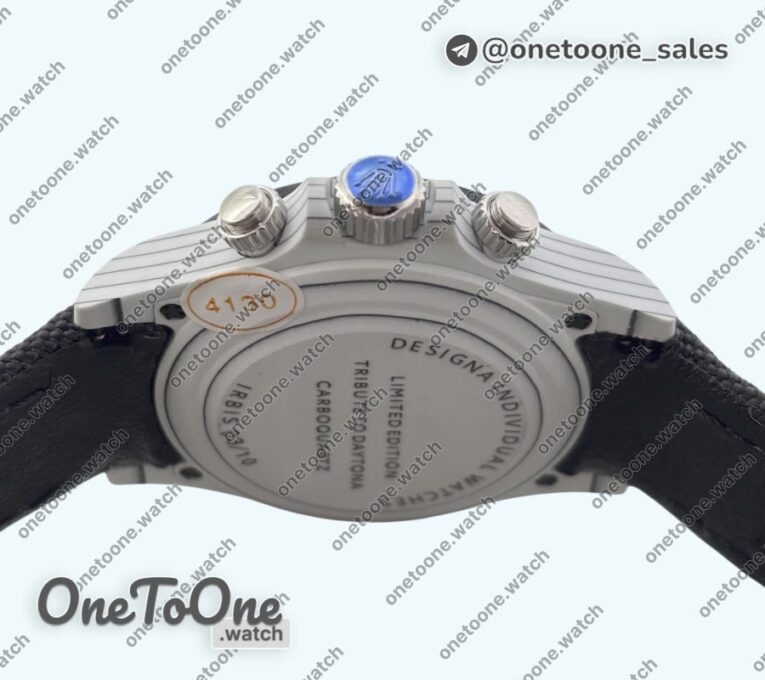 Реплика часов Rolex Daytona DIW White Carbon IRBIS White Dial Black nylon Strap N6F