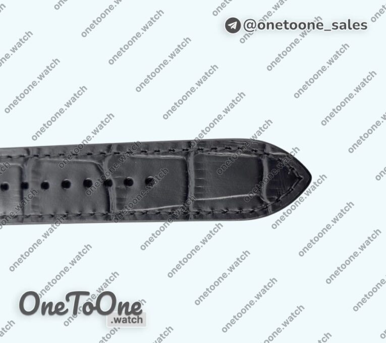 Реплика часов Cartier Santos de Cartier Skeleton PVD Case Skeleton Dial on Black Leather Strap MLF 9612MC