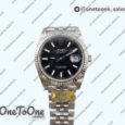 Реплика часов Rolex DateJust 41 126334 904L Stainless steel Top-tier Копия один в один Fluted Bezel Black Dial on Jubilee Bracelet
