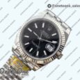 Реплика часов Rolex DateJust 41 126334 904L Stainless steel Top-tier Копия один в один Fluted Bezel Black Dial on Jubilee Bracelet