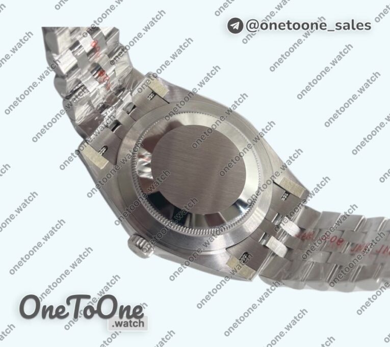 Реплика часов Rolex DateJust 41 126334 904L Stainless steel Top-tier Копия один в один Fluted Bezel Black Dial on Jubilee Bracelet