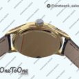 Реплика часов Patek Philippe Calatrava 5227 Yellow gold Top-tier Копия один в один White Dial Brown Leather Strap 324CS 3KF