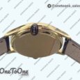 Реплика часов Patek Philippe Calatrava 5227 Yellow gold Top-tier Копия один в один White Dial Brown Leather Strap 324CS 3KF