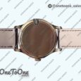 Реплика часов Patek Philippe Calatrava 5227 Rose gold Top-tier Копия один в один White Dial Brown Leather Strap 324CS 3KF