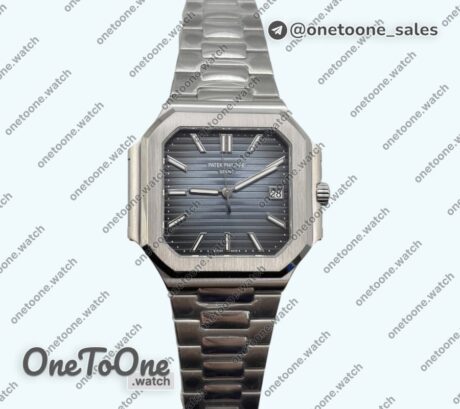 Реплика часов Patek Philippe Cubitus 5821 Stainless steel Top-tier Копия один в один Blue Dial on Stainless steel Bracelet