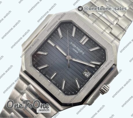 Реплика часов Patek Philippe Cubitus 5821 Stainless steel Top-tier Копия один в один Blue Dial on Stainless steel Bracelet