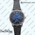 Реплика часов Audemars Piguet Code 11.59 Chrono 26393 Stainless steel Top-tier Копия один в один Blue Ombre Dial On Leather Strap