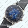 Реплика часов Audemars Piguet Code 11.59 Chrono 26393 Stainless steel Top-tier Копия один в один Blue Ombre Dial On Leather Strap