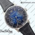 Реплика часов Audemars Piguet Code 11.59 Chrono 26393 Stainless steel Top-tier Копия один в один Blue Ombre Dial On Leather Strap