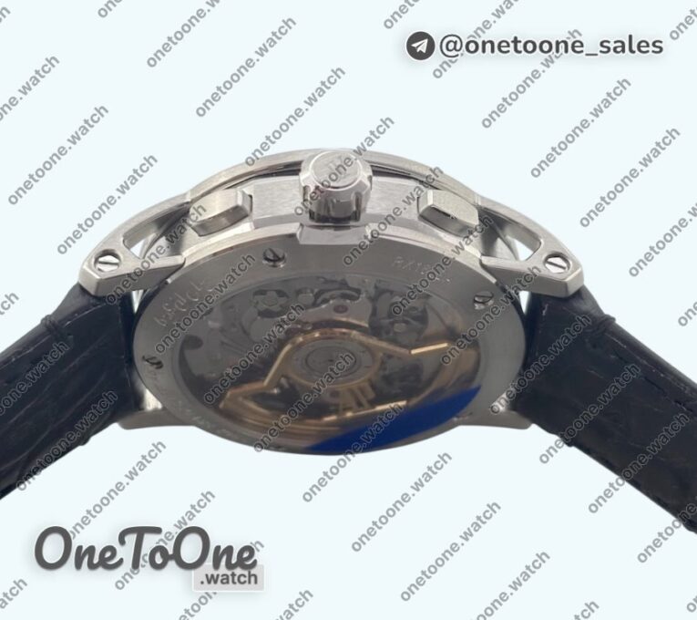 Реплика часов Audemars Piguet Code 11.59 Chrono 26393 Stainless steel Top-tier Копия один в один Blue Ombre Dial On Leather Strap