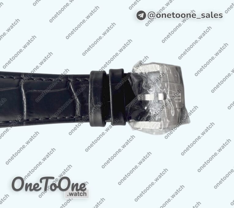 Реплика часов Audemars Piguet Code 11.59 Chrono 26393 Stainless steel Top-tier Копия один в один Blue Ombre Dial On Leather Strap