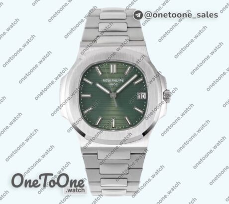 Реплика часов Patek Philippe Nautilus 5711 Top-tier Копия один в один Green Dial Stainless steel Bracelet 324CS V4