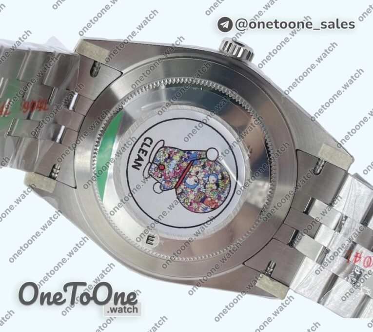 Реплика часов Rolex Datejust 41 Stainless steel 904L Steel Top-tier Копия один в один Blue Roman Dial Jubilee Bracelet