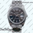 Реплика часов Rolex Datejust 41 Stainless steel 904L Steel Top-tier Копия один в один Black Dial Jubilee Bracelet