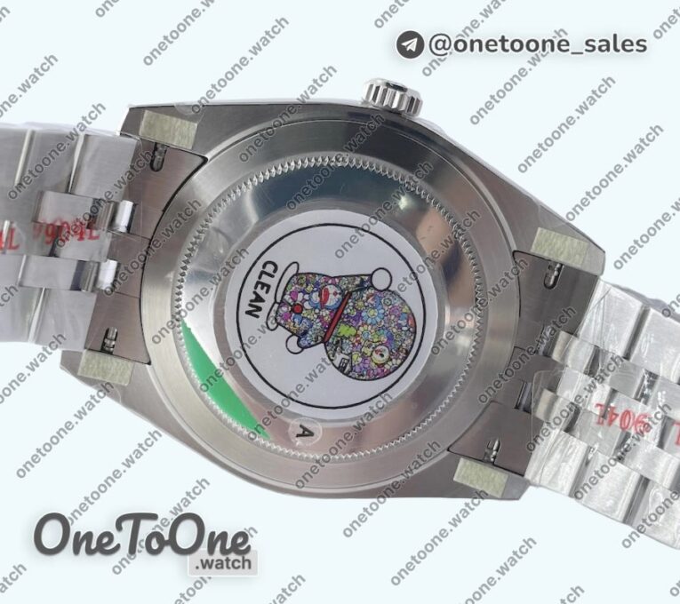 Реплика часов Rolex Datejust 41 Stainless steel 904L Steel Top-tier Копия один в один Black Dial Jubilee Bracelet