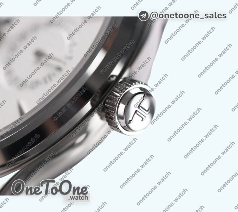 Реплика часов Jaeger-lecoultre Master Ultra Thin Perpetual Calendar Stainless steel Top-tier Копия один в один Gray&Black&White Dials Black Leather Strap V2