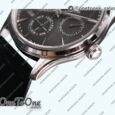 Реплика часов Jaeger-lecoultre Master Ultra Thin Perpetual Calendar Stainless steel Top-tier Копия один в один Gray&Black&White Dials Black Leather Strap V2