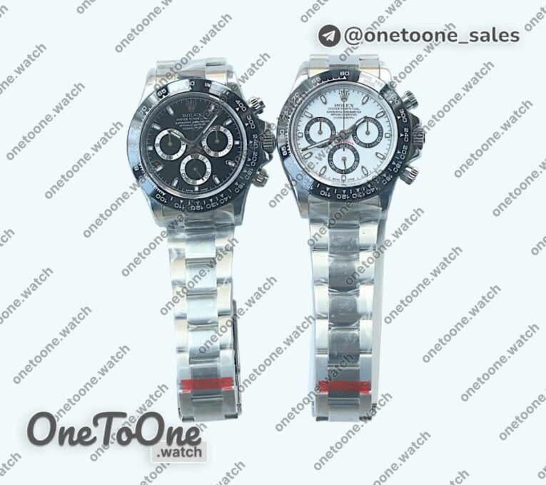 Реплика часов Rolex Daytona 116500 Top-tier Копия один в один Ceramic Bezel White&Black Dials Stainless steel Bracelet