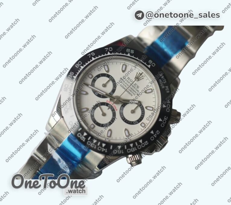 Реплика часов Rolex Daytona 116500 Top-tier Копия один в один Ceramic Bezel White&Black Dials Stainless steel Bracelet