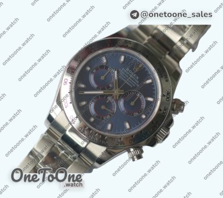 Реплика часов Rolex Daytona 116509 Top-tier Копия один в один Stainless steel Bezel Blue Dial Stainless steel Bracelet