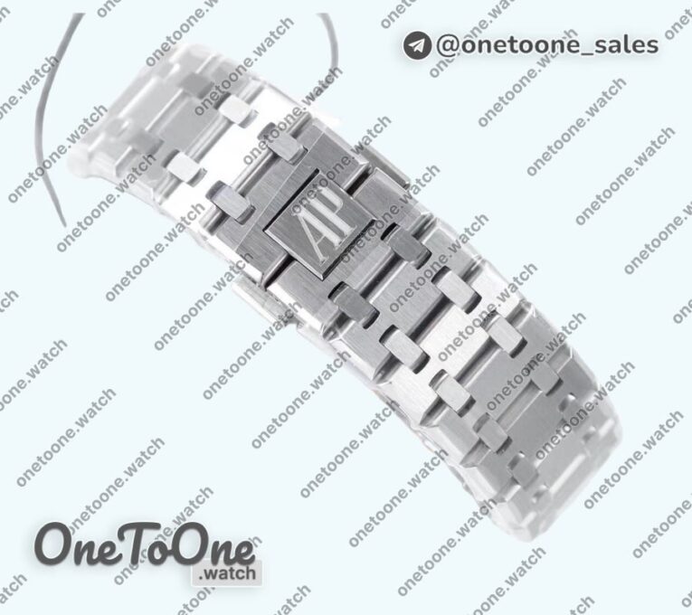 Реплика часов Audemars Piguet Royal Oak 41mm 15500 Stainless steel Top-tier Копия один в один Grey Textured Dial Stainless steel Bracelet V2