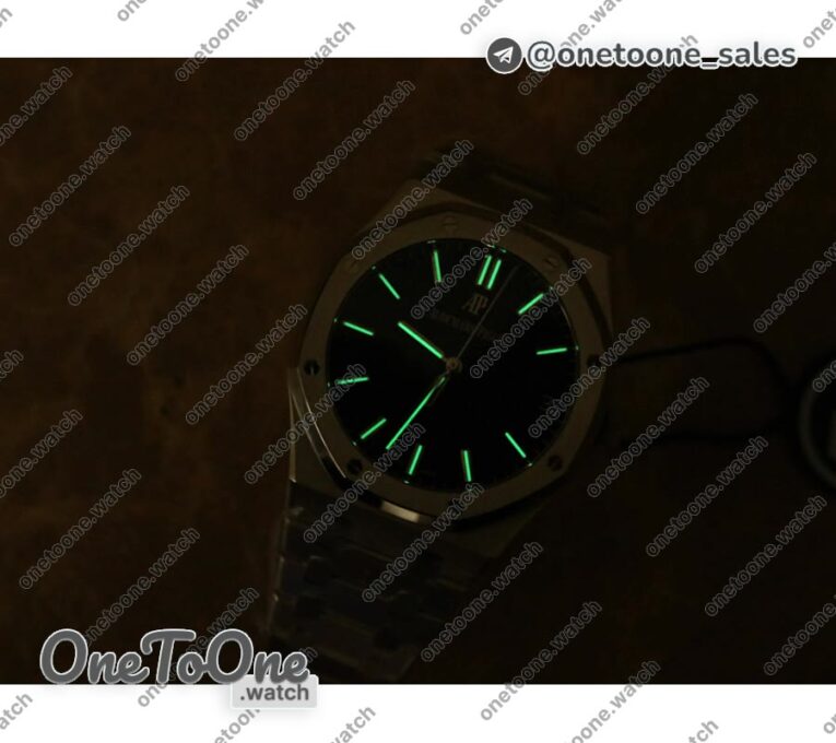 Реплика часов Audemars Piguet Royal Oak 41mm 15500 Stainless steel Top-tier Копия один в один Grey Textured Dial Stainless steel Bracelet V2