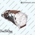 Реплика часов Panerai PAM1046 Luminor Due Top-tier Копия один в один White Dial Brown Asso Strap AXXXIV