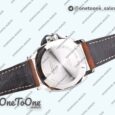 Реплика часов Panerai PAM1046 Luminor Due Top-tier Копия один в один White Dial Brown Asso Strap AXXXIV