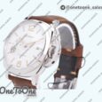 Реплика часов Panerai PAM1046 Luminor Due Top-tier Копия один в один White Dial Brown Asso Strap AXXXIV