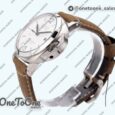 Реплика часов Panerai PAM1394 Luminor Marina 42mm Top-tier Копия один в один White Dial on Brown Asso Strap P.9010 Clone