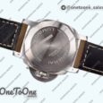 Реплика часов Panerai PAM1394 Luminor Marina 42mm Top-tier Копия один в один White Dial on Brown Asso Strap P.9010 Clone