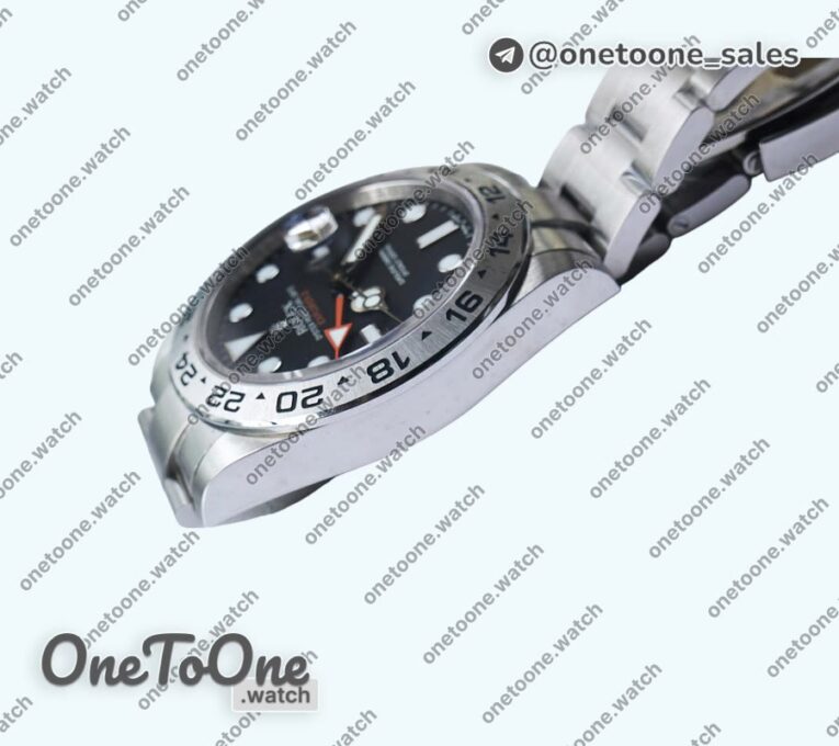 Реплика часов Rolex Explorer II 216570 Stainless steel/Stainless steel Black&White CHS