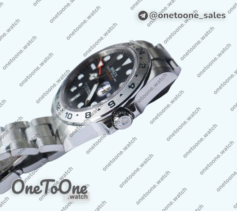 Реплика часов Rolex Explorer II 216570 Stainless steel/Stainless steel Black&White CHS