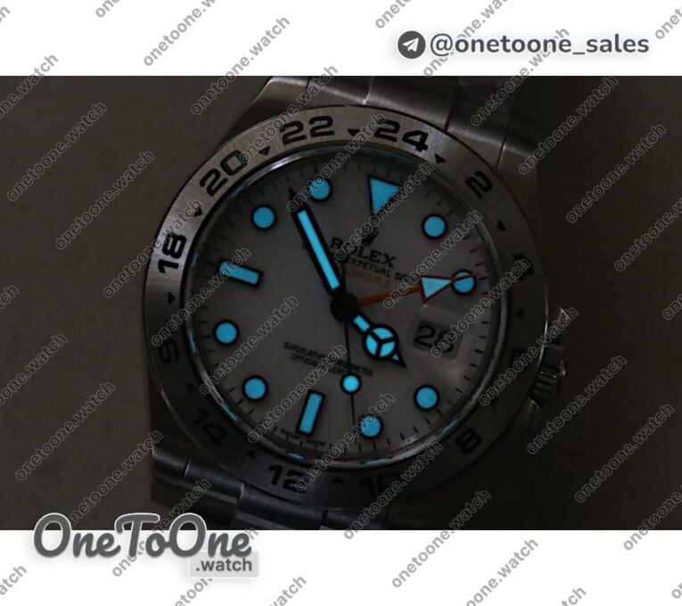 Реплика часов Rolex Explorer II 216570 Stainless steel/Stainless steel Black&White CHS