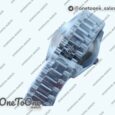 Реплика часов Rolex DayDate 40mm Fluted Pres 904L Stainless steel Silver&Blue dials Diamonds Marker Bracelet