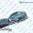 Реплика часов Rolex DayDate 40mm Fluted Pres 904L Stainless steel Silver&Blue dials Diamonds Marker Bracelet