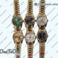 Реплика часов Rolex DayDate 36mm Fluted Pres Yellow gold 6 dials Diamonds Marker Bracelet