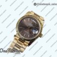 Реплика часов Rolex DayDate 36mm Fluted Pres Yellow gold 5 dials Stick Marker Bracelet
