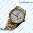 Реплика часов Rolex DayDate 36mm Fluted Pres Yellow gold 5 dials Stick Marker Bracelet