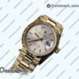 Реплика часов Rolex DayDate 36mm Fluted Pres Yellow gold 5 dials Stick Marker Bracelet