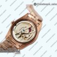 Реплика часов Rolex DayDate 40mm Fluted Rose gold/Rose gold Pink&Brown Dials Stick Marker Bracelet