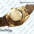Реплика часов Rolex DayDate 36mm Diamonds Bezel Pres Yellow gold Gold Dial Stick Marker Bracelet